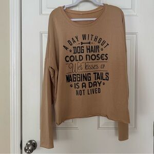 Temu Dog Themed Sweatshirt